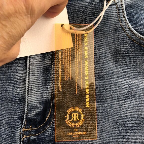 NWT Risen Jeans Womens Felecia Jeans Size 2XL High Rise Straight Leg Blue Denim - Picture 10 of 16